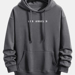 Los Angeles Print Relax Fit Hoodie