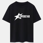 Superstar Print Drop Shoulder Oversize T-Shirt