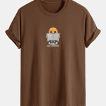 Regular Fit Reading Print Cotton T-Shirt