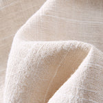 Striped Linen Cotton Blend Cropped Pants
