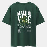 California Palm Tree Back Print Drop Shoulder Oversize T-Shirt