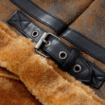 Faux Fur Lined Suede Jacket