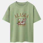 Alaskan Eagle Print Heavy Weight Oversize T-Shirt
