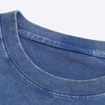 Ruthless Gothic Print Washed Distressed Drop Shoulder T-Shirt