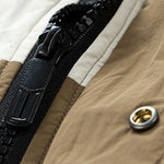 Color Block Puffer Jacket
