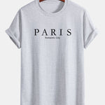 Regular Fit Paris Slogan Cotton T-Shirt