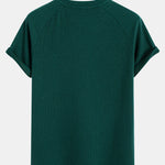 Muscle Fit Ribbed Raglan Sleeve T-Shirt