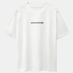 Slogan Back Print Drop Shoulder Oversize T-Shirt