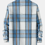 Double Pockets Flannel Plaid Overshirt