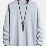 3 Pieces Basic Long Sleeve Cotton T-Shirt