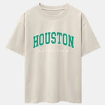 Houston Print Drop Shoulder Oversize T-Shirt