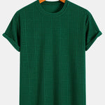 Muscle Fit Striped jacquard towelling T-shirt
