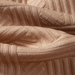 Texture Jacquard Button Up Shirt & Shorts