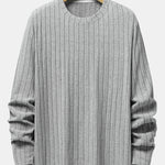 3 Pieces Long Sleeve Knit Ribbed T-Shirts