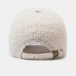 Letter R Embroidery Plush Baseball Cap