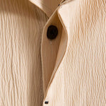 Crinkled Concealed Fly Shirt
