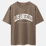 Los Angeles Letter Print Oversize T-Shirt