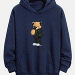 Fashion Bear Taking Photo Print Relax Fit Hoodie