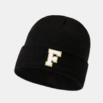 1pc Letter A-Z Warm Knit Beanie Hat