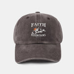 Sunrise Mountain Climbing Pattern Classic Retro Washed Cotton Baseball Cap