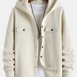 Waffle Hooded Fleece Lined Shirt