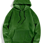 Relax Fit Teddy Fleece Hoodie With Ears