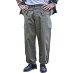 Men's Vintage Multi-pocket Straight-Leg Loose Cotton Cargo Trousers