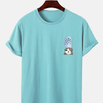 Crying Cat in a Croc Print T-Shirt