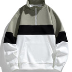 Color Block Quarter Zip Sweatshirt