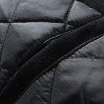 Contrast Wool Look PU Baseball Jacket