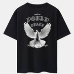Dove Of Peace Back Print Drop Shoulder Oversize T-Shirt