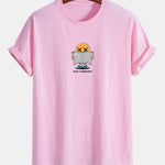 Regular Fit Reading Print Cotton T-Shirt