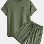 2 In 1 Waffle T-Shirt & Shorts