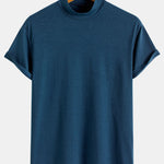 Short Sleeve Mock Neck T-Shirt