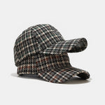 British Style Vintage Houndstooth Baseball Cap