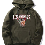 Los Angeles Basketball Print Hoodie