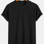 Muscle Fit Striped jacquard towelling T-shirt