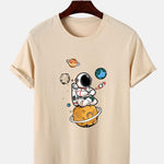 Planet Astronaut Print T-Shirt
