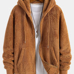Teddy Zip Up Hooded Coat & Teddy Jogger Pants