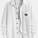 Waffle Button Up Shirt & Jogger Pants