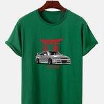 Japanese Shrine Car Print T-Shirt