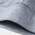 Relax Fit Geometric Jacquard Hoodie