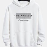 Los Angeles Checkered Print Relax Fit Hoodie