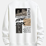 New York Cityscape Back Print Relax Fit Sweatshirt