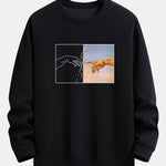 Create Adam Print Relax Fit Sweatshirt
