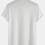 Jacquard Textured Button Up Shirt