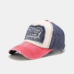 Slogan Patch Washed Distressed Baseball Cap