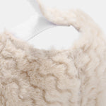 Wave Shape Solid Color Plush Baseball Cap