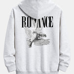 Romantic Doves Back Print Relax Fit Hoodie