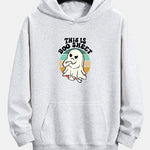 Ghost Slogan Print Relax Fit Hoodie